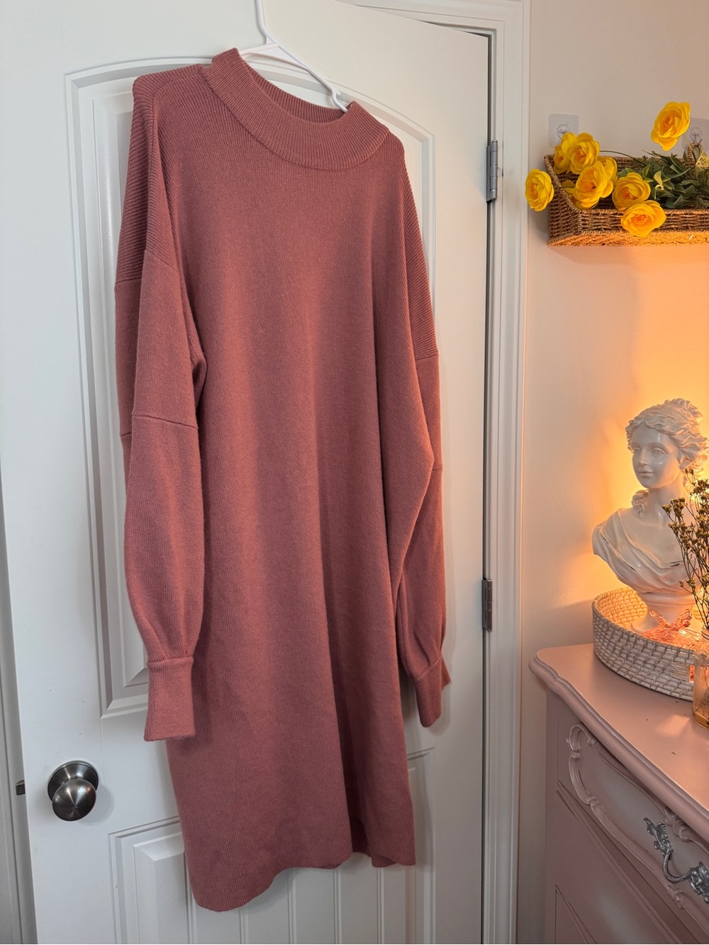 Roolee Blush Pink Ribbed Knit Sweater